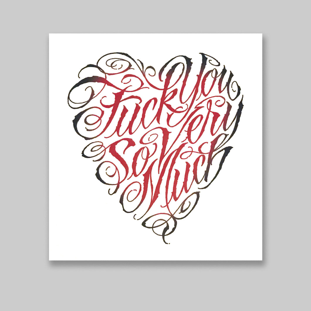 Reusable Sticker: Fuck You So Very Much